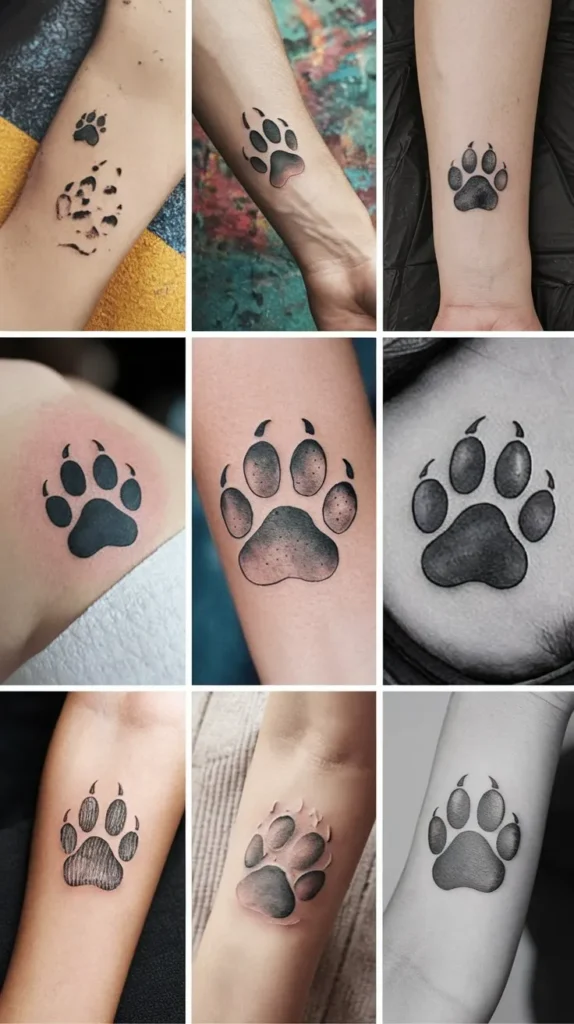 10 Pawprint Tattoo Ideas to Honor Your Furry Friend 2 10 Pawprint Tattoo Ideas to Honor Your Furry Friend