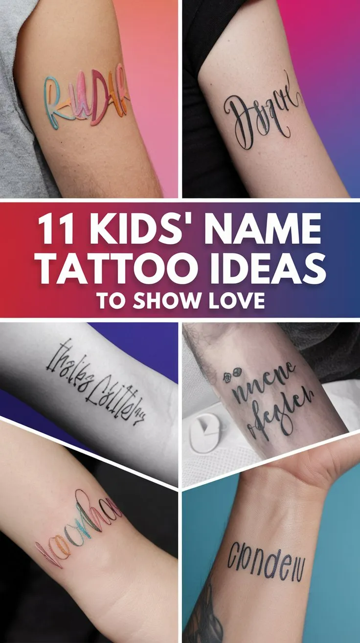 Read more about the article 11 Kids’ Name Tattoo Ideas to Show Love: Forever in My Heart