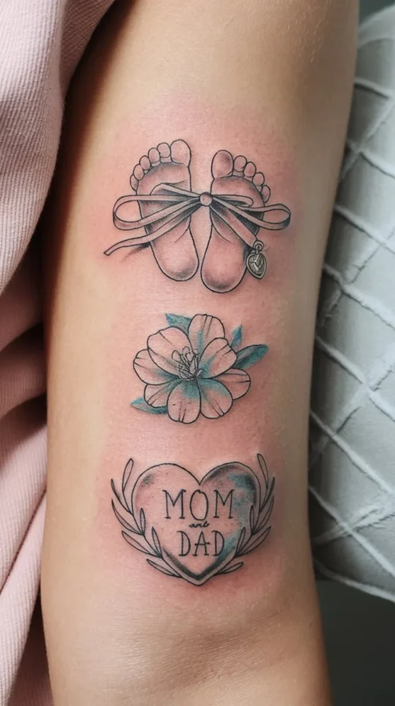 10 Grandchildren Tattoo Ideas to Celebrate Your Family Bond 4 10 Grandchildren Tattoo Ideas to Celebrate Your Family Bond