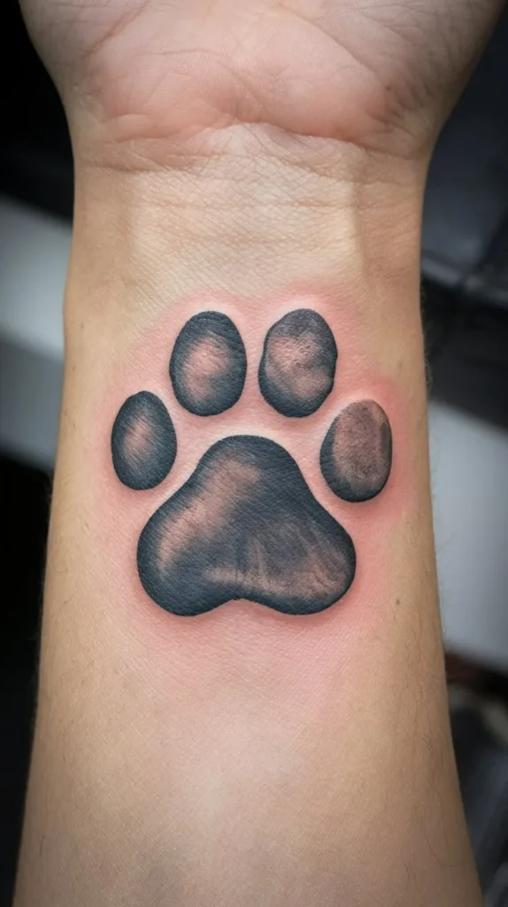 10 Pawprint Tattoo Ideas to Honor Your Furry Friend 9 10 Pawprint Tattoo Ideas to Honor Your Furry Friend