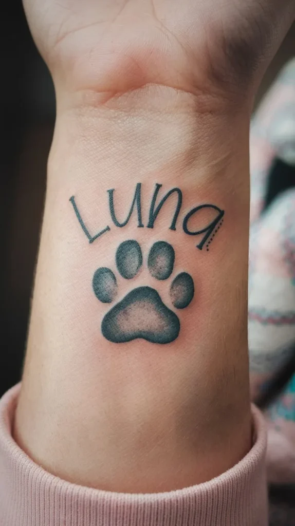 10 Pawprint Tattoo Ideas to Honor Your Furry Friend 7 10 Pawprint Tattoo Ideas to Honor Your Furry Friend
