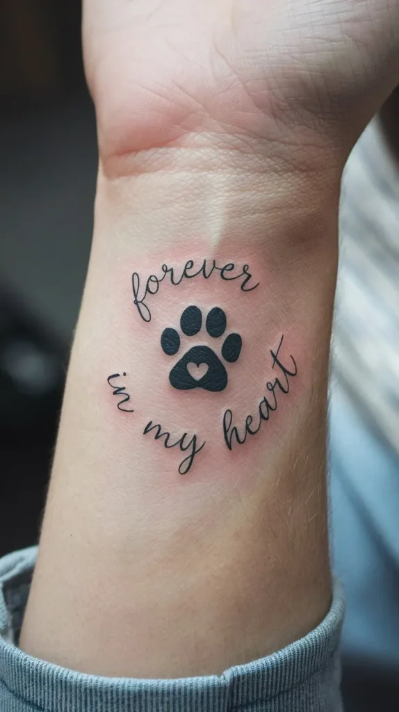 10 Pawprint Tattoo Ideas to Honor Your Furry Friend 4 10 Pawprint Tattoo Ideas to Honor Your Furry Friend
