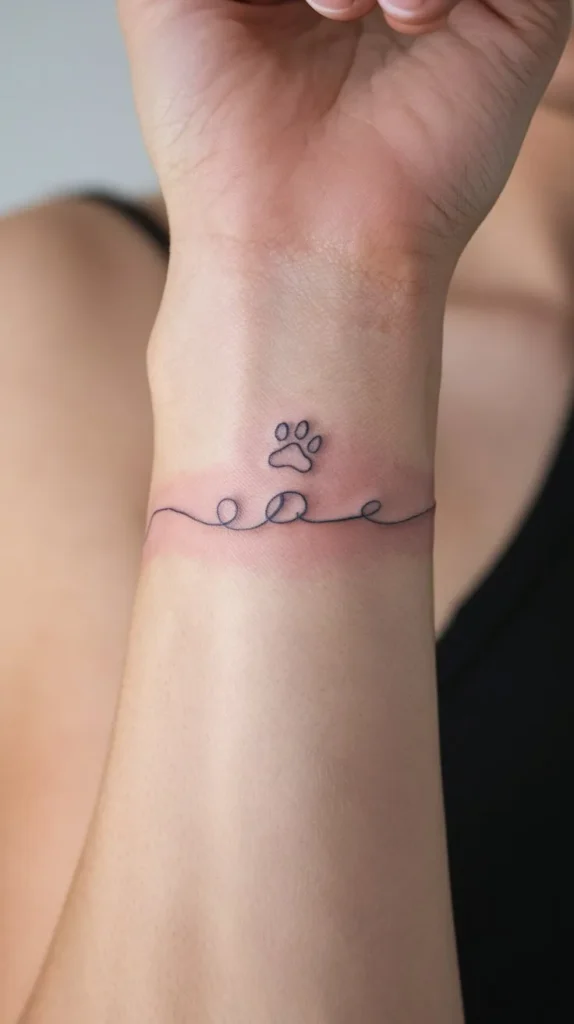 10 Pawprint Tattoo Ideas to Honor Your Furry Friend 12 10 Pawprint Tattoo Ideas to Honor Your Furry Friend