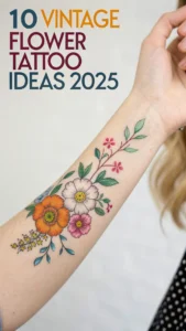 Read more about the article 10 Vintage Flower Tattoo Ideas to Bring Back the Classics