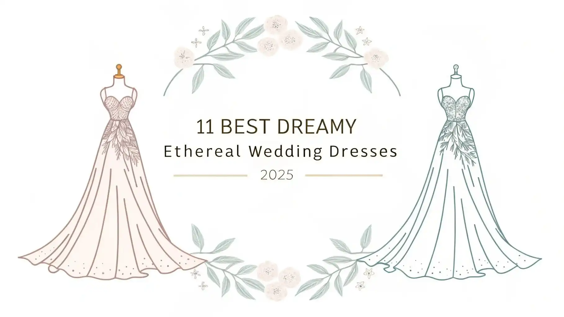 You are currently viewing 11 Best Dreamy Ethereal Wedding Dresses 2025: Mystical Gowns for Wedding
