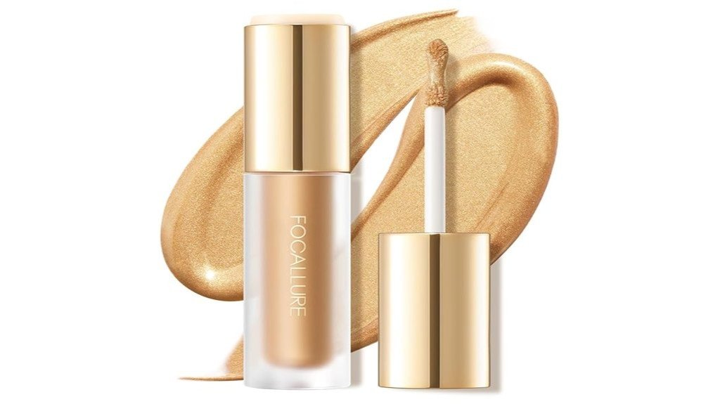 glowing liquid highlighter makeup