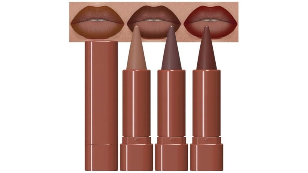 matte lipstick and liner