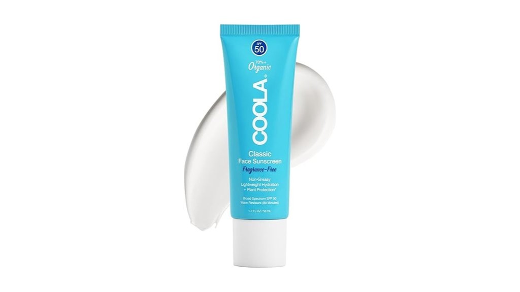 organic fragrance free face sunscreen