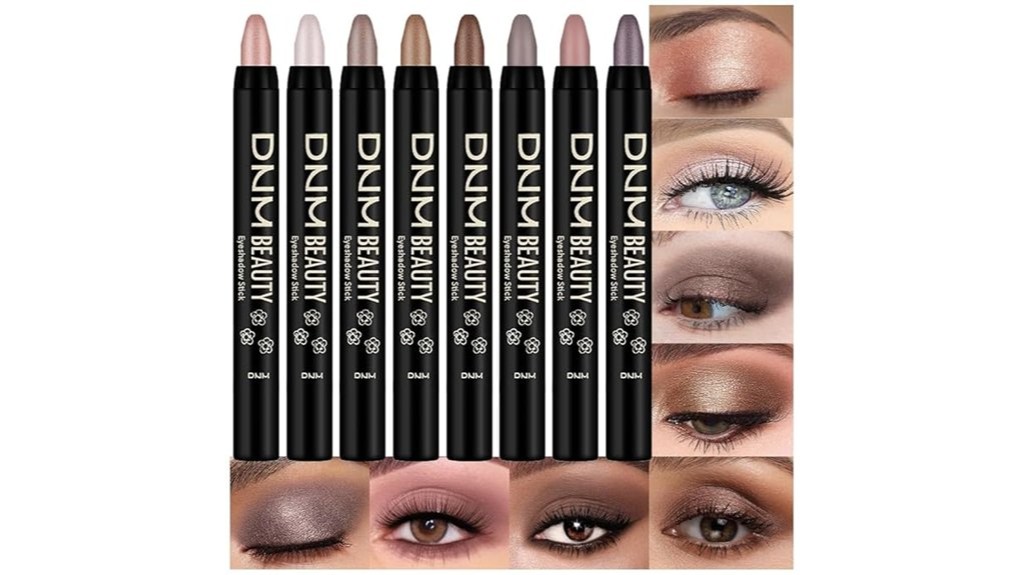 set of eight cream shadows